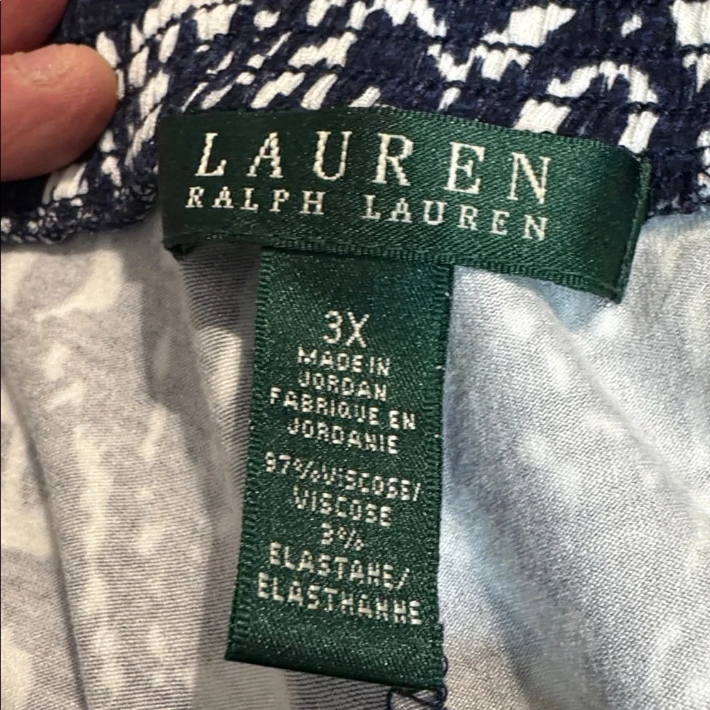 Ralph Lauren Navy and White Palazzo Pants